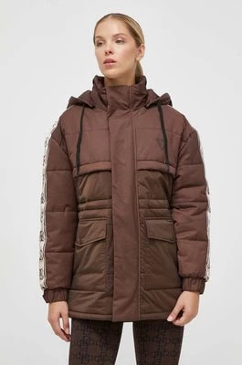 Zdjęcie produktu Guess kurtka damska kolor brązowy zimowa