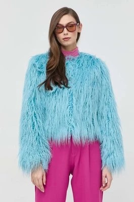 Zdjęcie produktu Guess kurtka damska kolor turkusowy przejściowa