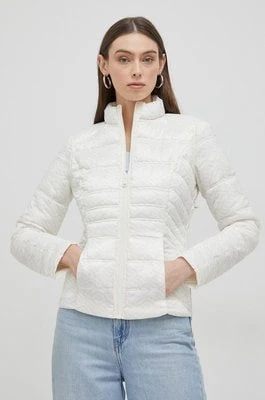 Zdjęcie produktu Guess kurtka dwustronna damska kolor biały przejściowa