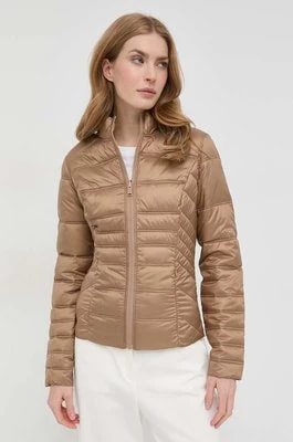 Zdjęcie produktu Guess kurtka dwustronna damska kolor brązowy przejściowa