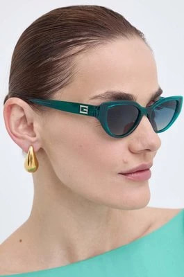 Zdjęcie produktu Guess okulary przeciwsłoneczne damskie kolor zielony GU7910_5296P