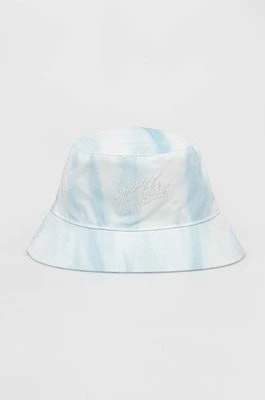 Zdjęcie produktu Guess Originals kapelusz kolor niebieski bawełniany