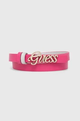 Zdjęcie produktu Guess pasek dziecięcy kolor różowy