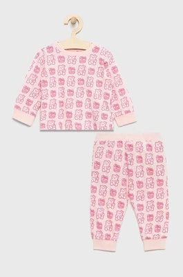 Zdjęcie produktu Guess piżama dziecięca kolor różowy z nadrukiem