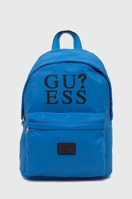 Zdjęcie produktu Guess plecak dziecięcy kolor turkusowy duży z nadrukiem