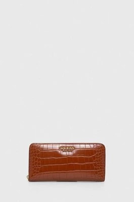 Zdjęcie produktu Guess portfel LAUREL damski kolor brązowy SWCX85 00460