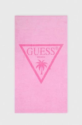 Zdjęcie produktu Guess ręcznik bawełniany kolor różowy E4GZ03 SG00L