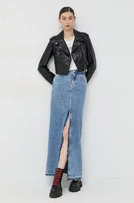 Zdjęcie produktu Guess spódnica jeansowa kolor niebieski maxi prosta