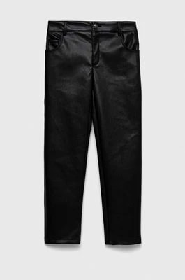 Zdjęcie produktu Guess spodnie dziecięce kolor czarny gładkie