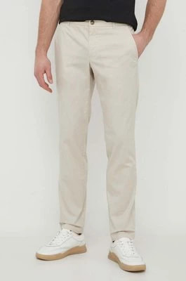 Zdjęcie produktu Guess spodnie MYRON męskie kolor beżowy dopasowane M4GB01 WG6H0