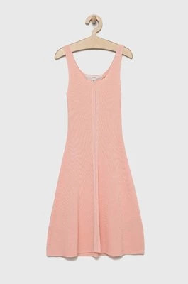 Zdjęcie produktu Guess sukienka dziecięca kolor różowy mini rozkloszowana