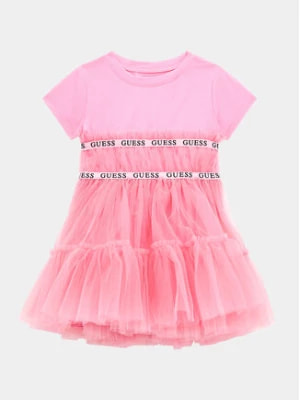 Zdjęcie produktu Guess Sukienka elegancka K4RK10 K6YW0 Różowy Regular Fit