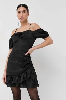 Zdjęcie produktu Guess sukienka kolor czarny mini prosta
