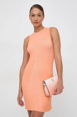 Zdjęcie produktu Guess sukienka ALLIE kolor pomarańczowy mini rozkloszowana W4RK20 Z2YN2
