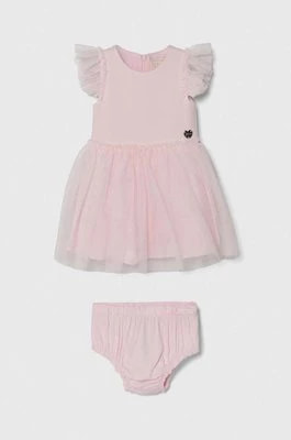 Zdjęcie produktu Guess sukienka niemowlęca kolor różowy mini rozkloszowana