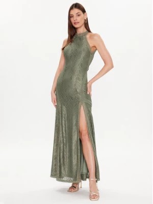 Zdjęcie produktu Guess Sukienka wieczorowa Sunset W2YK96 K3I20 Zielony Slim Fit