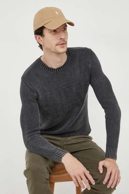 Zdjęcie produktu Guess sweter męski kolor szary lekki
