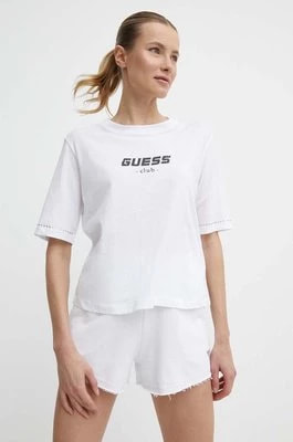 Zdjęcie produktu Guess t-shirt bawełniany NATALIA damski kolor biały V4GI11 JA914