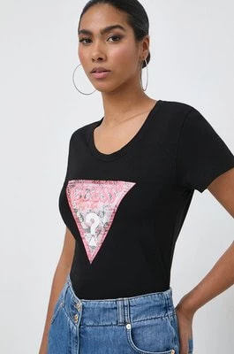 Zdjęcie produktu Guess t-shirt damski kolor czarny W4GI21 J1314
