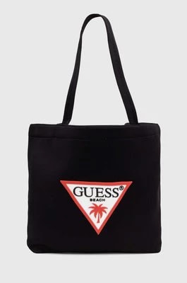 Zdjęcie produktu Guess torba plażowa kolor czarny