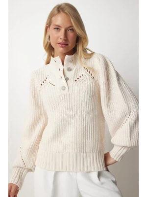 Zdjęcie produktu Happiness Istanbul Sweter w kolorze białym rozmiar: S/M