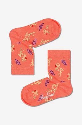 Zdjęcie produktu Happy Socks skarpetki dziecięce kolor różowy Skarpetki dziecięce Happy Socks Flamingo KFAM01-2700