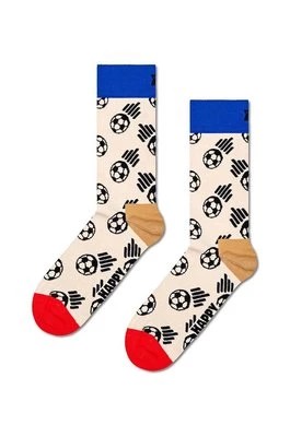 Zdjęcie produktu Happy Socks skarpetki Football Sock kolor beżowy