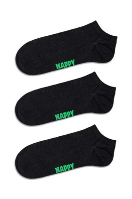 Zdjęcie produktu Happy Socks skarpetki Solid Low 3-pack kolor czarny