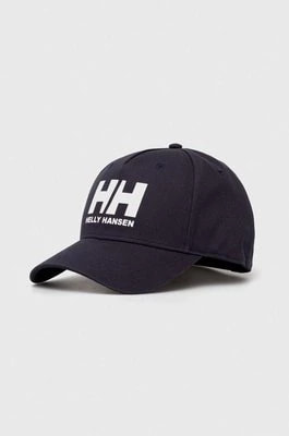 Zdjęcie produktu Helly Hansen czapka z daszkiem kolor granatowy z nadrukiem 67434