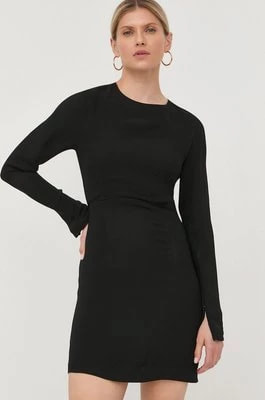 Zdjęcie produktu Herskind sukienka kolor czarny mini dopasowana