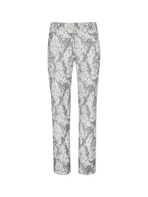Zdjęcie produktu HEXELINE Spodnie w kolorze szaro-kremowym ze wzorem rozmiar: 36