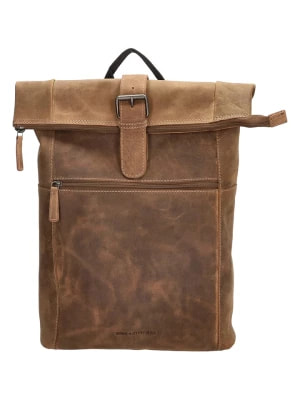 Zdjęcie produktu HIDE & STITCHES Skórzany plecak w kolorze brązowym - 36 x 41 x 13 cm rozmiar: onesize