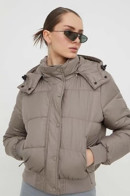 Zdjęcie produktu Hollister Co. kurtka damska kolor beżowy zimowa
