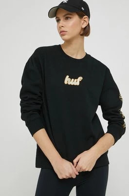 Zdjęcie produktu HUF bluza damska kolor czarny z nadrukiem