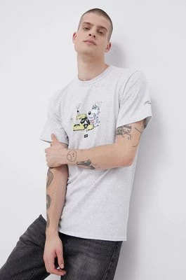 Zdjęcie produktu HUF T-shirt bawełniany kolor szary z nadrukiem