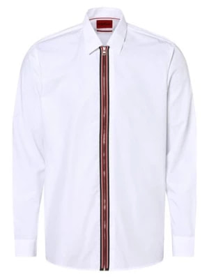 Zdjęcie produktu HUGO Koszula męska Mężczyźni Regular Fit Bawełna biały jednolity,