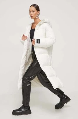 Zdjęcie produktu HUGO kurtka damska kolor beżowy zimowa oversize