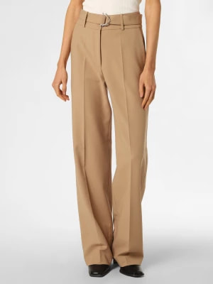 Zdjęcie produktu HUGO Spodnie Kobiety Sztuczne włókno beżowy jednolity,