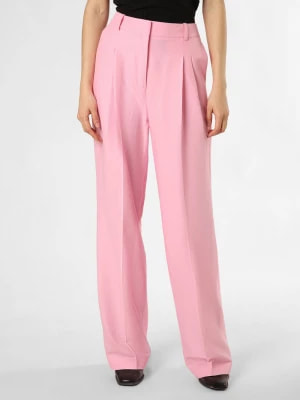 Zdjęcie produktu HUGO Spodnie z lnem - Havira Kobiety różowy jednolity,
