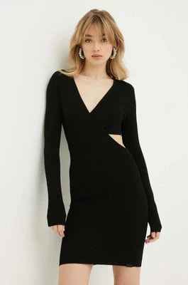 Zdjęcie produktu HUGO sukienka kolor czarny mini dopasowana 50507913