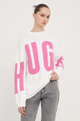 Zdjęcie produktu HUGO sweter damski kolor biały 50507955