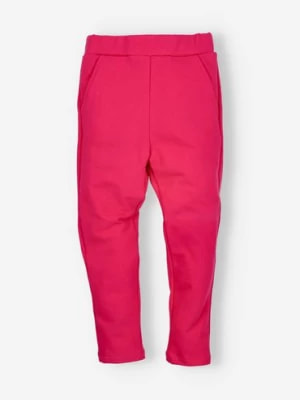 Zdjęcie produktu Spodnie dresowe dla dziewczynki - I Love Colors - różowe
