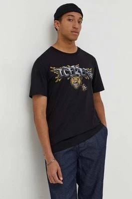 Zdjęcie produktu Iceberg t-shirt bawełniany męski kolor czarny z aplikacją
