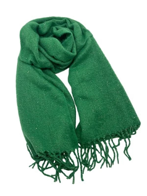 Zdjęcie produktu INKA BRAND Szal w kolorze zielonym - 180 x 90 cm rozmiar: onesize
