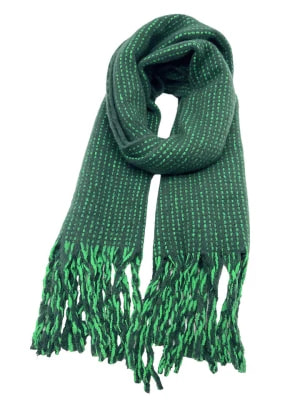 Zdjęcie produktu INKA BRAND Szal w kolorze zielonym - 180 x 90 cm rozmiar: onesize