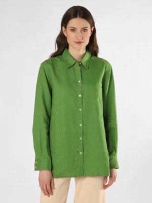 Zdjęcie produktu IPURI Damska bluzka lniana Kobiety len zielony jednolity,