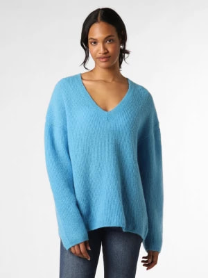 Zdjęcie produktu IPURI Sweter damski z dodatkiem moheru Kobiety niebieski jednolity,