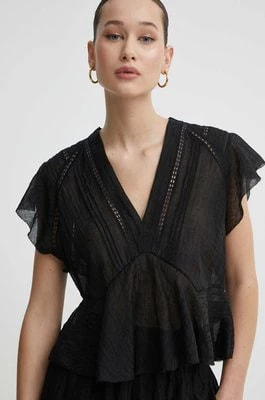 Zdjęcie produktu IRO bluzka damska kolor czarny gładka