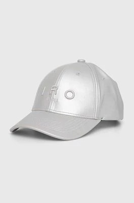 Zdjęcie produktu IRO czapka z daszkiem kolor srebrny gładka