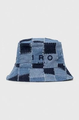 Zdjęcie produktu IRO kapelusz jeansowy kolor niebieski bawełniany